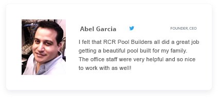 RCR Pool Builders Testimonial